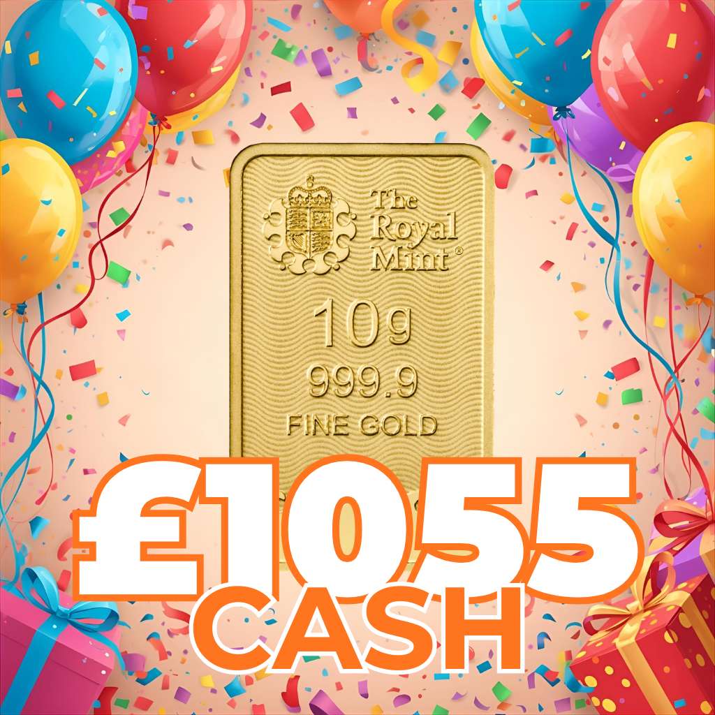 🎁 Present | 10g Gold Bar or £1055 Cash 🎁