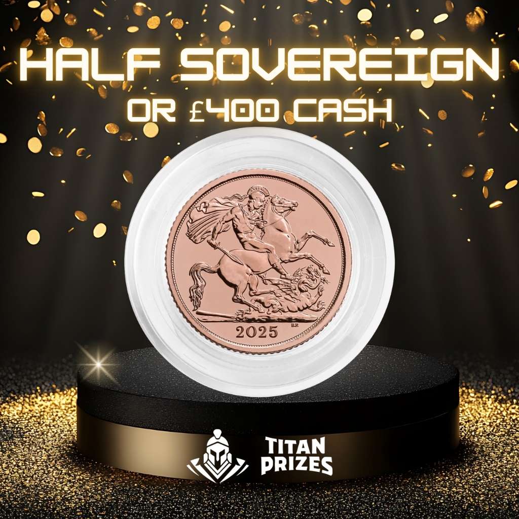 🩶 Half Sovereign or £400 Cash | 9 Points 🩶