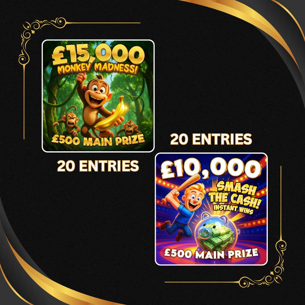 20x Monkey Madness + Smash The Cash Tickets (Worth £54)