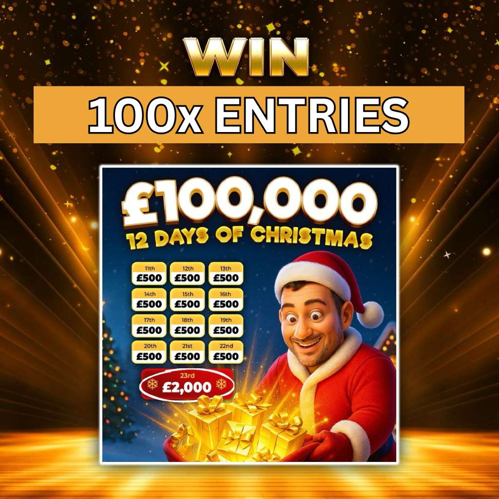 100x 🎅🏽 12 Days of Christmas Tickets 🎅🏽 - (Worth £99)