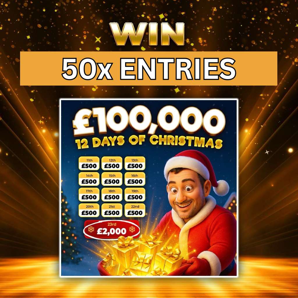 50x 🎅🏽 12 Days of Christmas Tickets 🎅🏽 - (Worth £49.50)