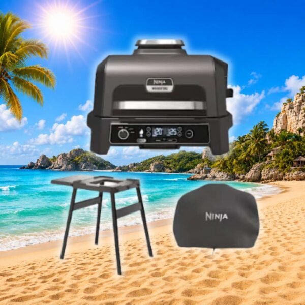 Ninja Woodfire Pro XL Electric BBQ Grill & Smoker with Stand & Cover