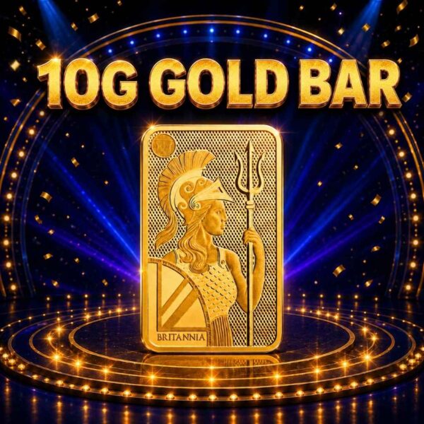 10g Gold Bar or £1000 Cash