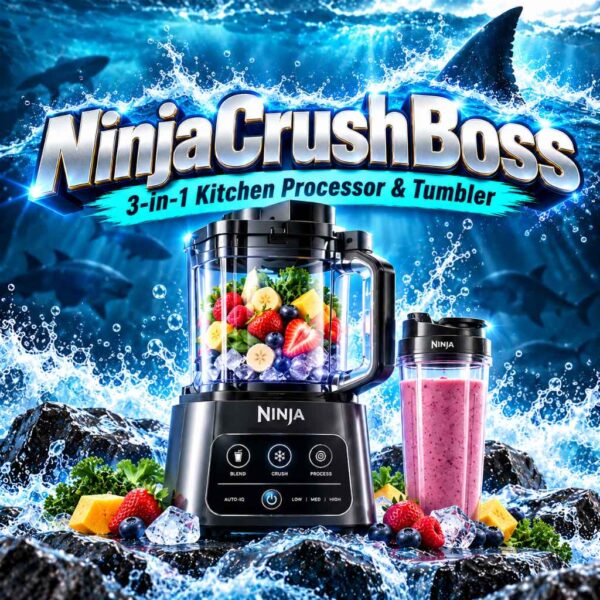NinjaCrushBoss 3-in-1 Kitchen Processor & Tumbler or £200